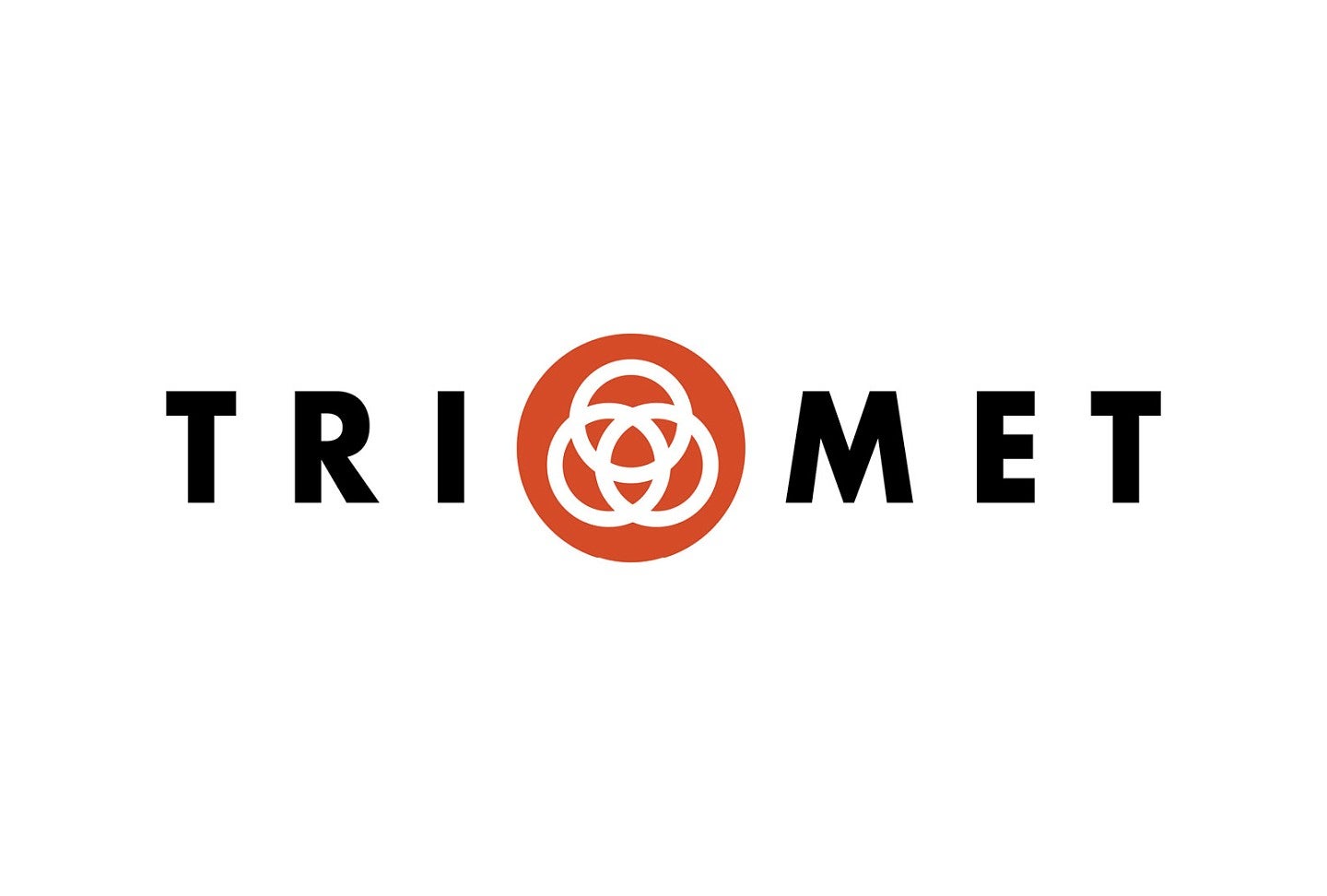 TriMet logo in red and black