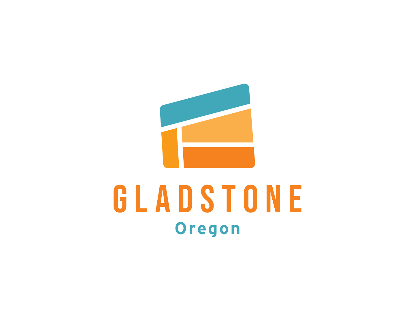 City of Gladstone logo in orange and blue